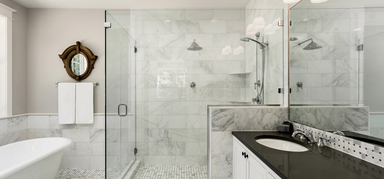 bathroom shower door installation in Mira Loma