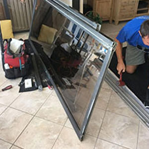 sliding glass door frame repair Mira Loma